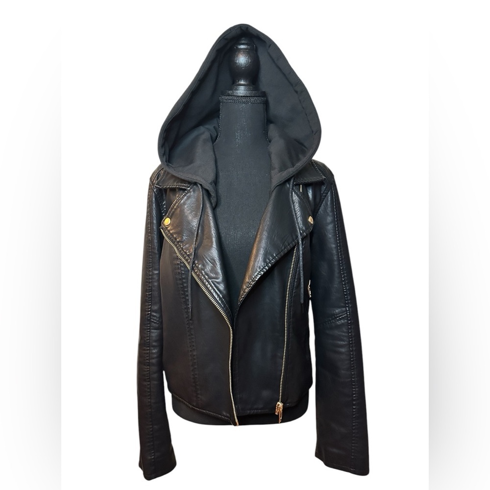Blank NYC Meant to Be Moto Jacket (Like-New; Black/Gold; XL) - Picture 5 of 16